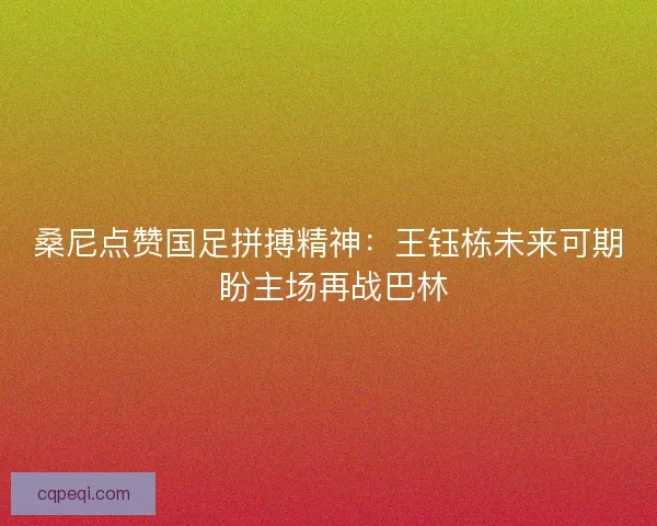 桑尼点赞国足拼搏精神：王钰栋未来可期 盼主场再战巴林